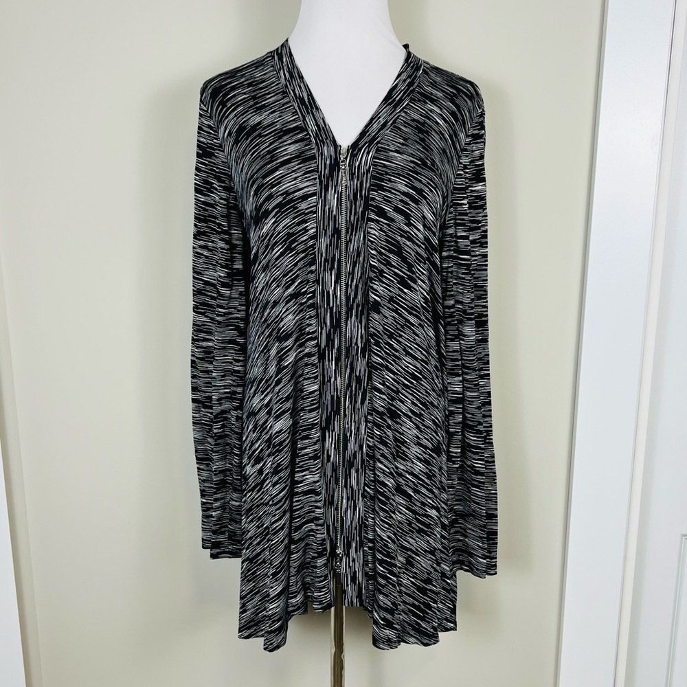 Joseph Ribkoff Zippered Cardigan Top